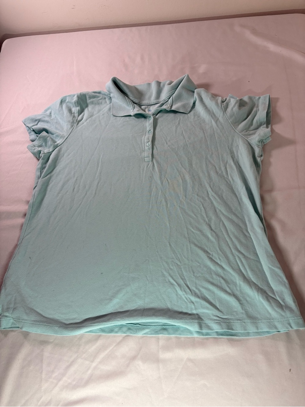 Light Blue Women's Polo Top